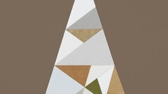 brown triangle artwork