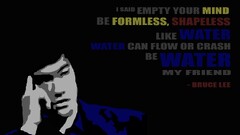 Bruce Lee quote simple Typography