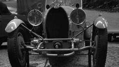 Bugatti Car oldtimer vehicle monochrome