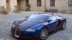 bugatti veyron blue cars super car vehicle Car