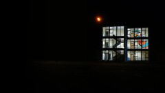 building night dark stairs