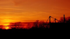 bvb Signal Iduna Park Borussia Dortmund sun sky outdoors dark