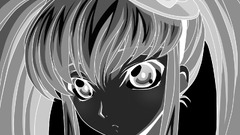 C.C. (Code Geass) monochrome anime girls Anime