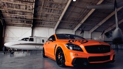 C63 AMG Mercedes-Benz orange Car Aircraft vehicle orange cars