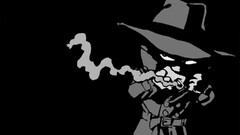 calvin and hobbes monochrome Noir