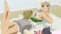Canaan anime girls Anime barefoot legs up