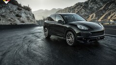 Car black cars vehicle Porsche porsche cayenne vorsteiner