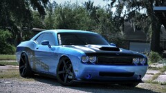 Car blue cars Dodge dodge challenger