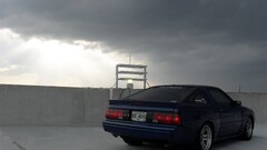 Car blue cars Mitsubishi vehicle