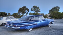 Car blue cars vehicle oldtimers oldtimer