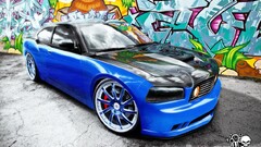 Car blue cars vehicle