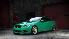 Car BMW green cars BMW E92 BMW 3 Series colored wheels vehicle