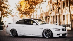 Car BMW white cars vehicle BMW 3 Series BMW E92