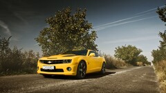 Car chevrolet camaro Chevrolet Camaro yellow cars vehicle