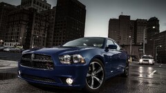 Car dodge charger blue cars