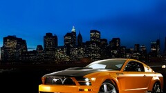 Car Ford Ford mustang orange cars
