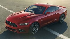 Car Ford mustang coupe muscle cars american cars high angle