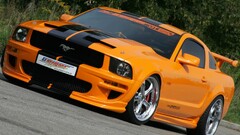 Car Ford mustang Ford orange cars vehicle