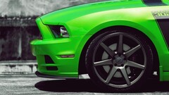 Car Ford mustang Ford vehicle green cars