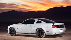 Car Ford Mustang GT Ford white cars