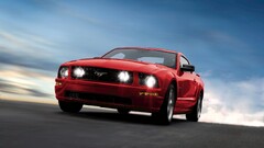 Car Ford mustang sky red cars vehicle Ford Mustang GT