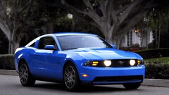Car Ford mustang vehicle blue cars Ford muscle cars