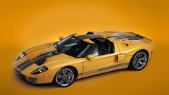 Car Ford yellow cars vehicle ford gt Ford GT mk I watermarked