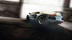 Car Lamborghini blurred video games
