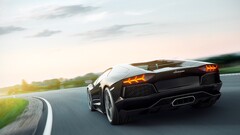 Car Lamborghini Lamborghini-Aventador vehicle Supercars road