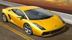 Car Lamborghini yellow cars artwork