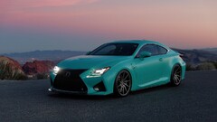 Car Lexus road Lexus RC F vossen Turquoise