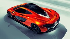 Car mclaren p1 Supercars vehicle red cars high angle