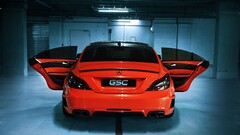 Car mercedes benz cls vehicle red cars