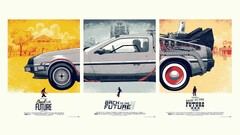 Car Movies Back to the Future delorean Time Machine silver cars