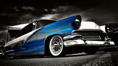 Car old car hot rod selective coloring