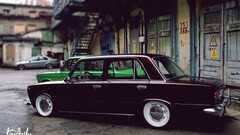 Car old car lada Lada 2101 lowrider