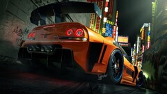 Car orange cars City vehicle nissan gt-r