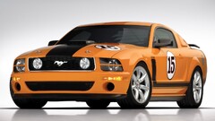 Car orange cars vehicle Ford Ford mustang
