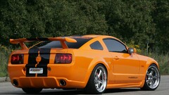 Car orange cars vehicle Ford