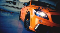 Car orange Mercedes-Benz Supercars tuning mercedes benz cls