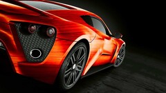 Car orange zenvo st1 Supercars Zenvo