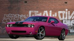 Car pink Dodge dodge challenger muscle cars