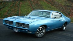 Car Pontiac GTO blue cars