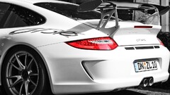 Car porsche 911 Porsche selective coloring white cars
