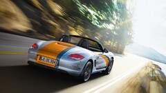Car Porsche Porsche 987 dutch tilt driving motion blur road