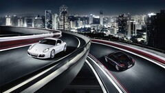 Car Porsche road vehicle City black cars white cars Porsche 987