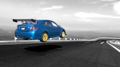 Car rally cars subaru impreza blue cars colored wheels