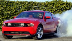 Car red cars vehicle Ford