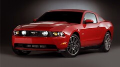 Car red cars vehicle Ford