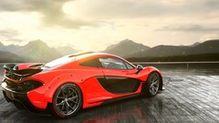 Car red cars vehicle Supercars